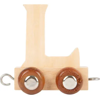 Vláček a vláčkodráha small foot Dřevěný vláček vláčkodráhy abeceda písmeno L