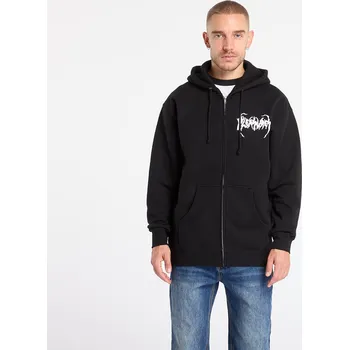 Pánská mikina Mikina PLEASURES Pond Zip Hoodie Black L