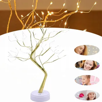 Vánoční dekorace VÁNOČNÍ OSVĚTLENÍ NA STROMEČEK NOČNÍ LAMPA OZDOBNÝ STROMEK NOČNÍ LAMPA 108 LED XXL 51 cm