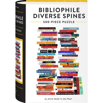 Puzzle Chronicle Books Puzzle Bibliophile Diverse Spines 500 dílků