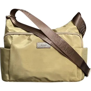 Kabelka KATANA střední textilní crossbody kabelka olivově zelená 28614-17