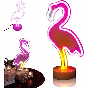 Lampička NOČNÍ LAMPA FLAMINGO TŘÍBAREVNÁ LED DIODA NA STOLY A NOČNÍ STOLKY