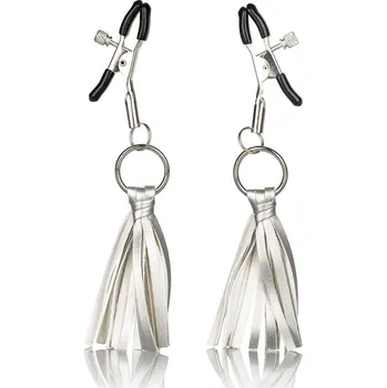 CalExotics Nipple Play Playful Tassels Nipple Clamps - Silver