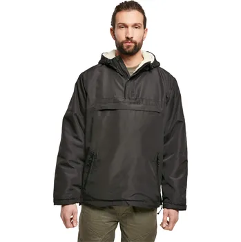 Pánská větrovka Build Your Brandit Voděodolná větrovka s podšívkou a lemovaná kožíškem Barva: Černá, Velikost: M