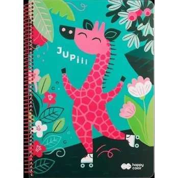 Sešit A4 s linkami (mřížka) školní výbava školní potřeby sešity do školy Happy Color 80 listů