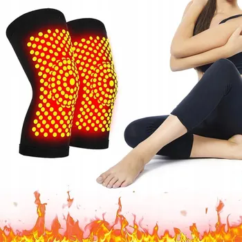 OCHRONNA NAKOLANNIKI ZIOŁOWE HŘEJIVÉ TERMO NÁKOLENÍKY PRO SPORT ČERNÉ