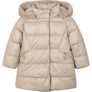 Kojenecká bunda MAYORAL dívčí prošívaný zimní kabát béžová vel. 116 cm
