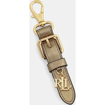 Kožená klíčenka Lauren Ralph Lauren 432981401 zlatá GLD, vel. ONE SIZE