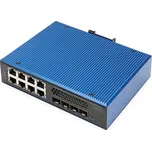 Digitus Průmyslový 8 + 4 10G Uplink Port L3 řízený Gigabit Ethernet PoE Switch
