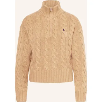 Dámská móda Polo Ralph Lauren Dámský Svetr S Rolákem, velbloudí, 42