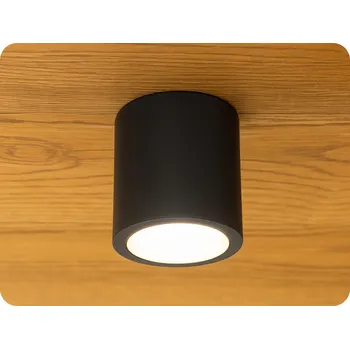 LED přisazené svítidlo CHLOE 7W, 560lm, CCT, kulaté, černé [SLI043033CCT_PW]