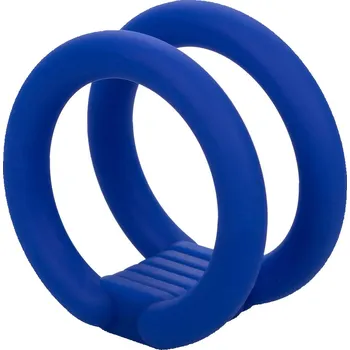 California Exotic Novelties CalExotics - Admiral Dual Cock Cage / dvojitý silikonový erekční kroužek