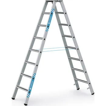 Žebřík ZARGES Saferstep B stupňový stojací žebřík, Délka žebříku: 2,27 m