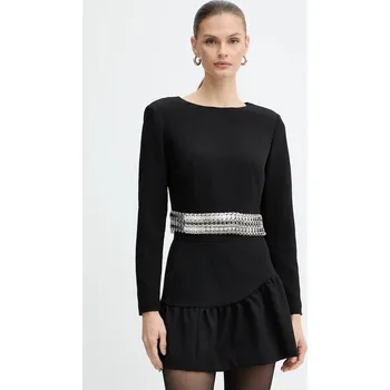 Dámská halenka Halenka Pinko dámská, černá barva, s aplikací, 105955 A2YH 105955.A2YH 99X, vel. 36