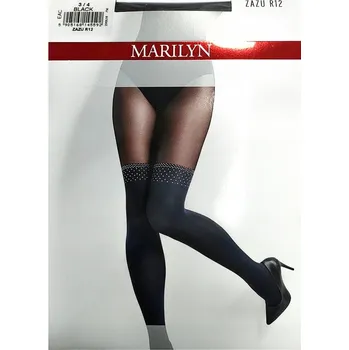 Dámské punčochy Punčocháče se vzorem Marilyn 40 DEN černé Nero velikost 1/2