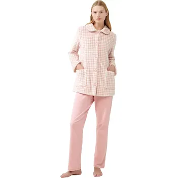 Dámský župan Dámský krátký župan Vamp s knoflíky 21421 velikost L