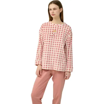 Dámské pyžamo Dámská elegantní pyžamová souprava Vamp 23320 pink tan velikost S