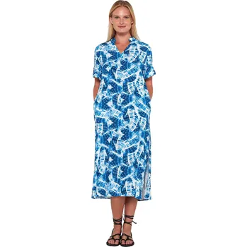 Dámské šaty Dlouhé letní šaty Vamp s krátkými rukávy 20446 velikost S