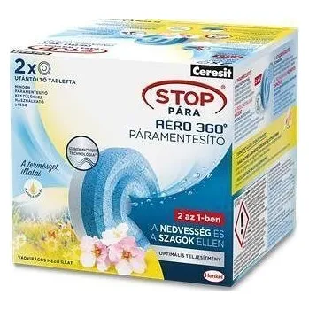 Pohlcovač vlhkosti Ceresit Stop vlhkosti "Ceresit Aero 360°" divoké květy tablety 2x 450 g HENKEL 2629953