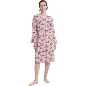 Dámské noční prádlo Vamp - Noční košile s dlouhými rukávy 19108 velikost S