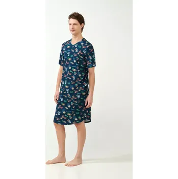 Pánská noční košile Vamp - Pánská noční košile s potiskem velikost M