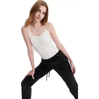 Dámská móda Dámské semišové tepláky Vamp 21192 green deep forest velikost XXL