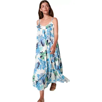 Dámské šaty Letní šaty Vamp s úzkými ramínky 20418 modré velikost S