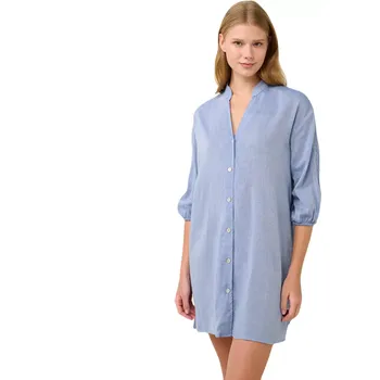 Dámské šaty Letní šaty Vamp na knoflíky s výstřihem do V 22882 blue infinity velikost M