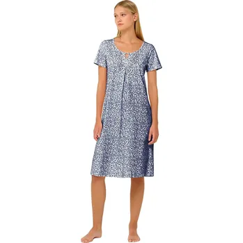 Dámská noční košile Bavlněná letní noční košile Vamp 22224 blue peony velikost S