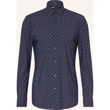 Pánská košile Boss Pánská Košile Hank Performance Slim Fit, tmavě modrá /...