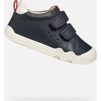 Dámské tenisky Tmavě modré chlapecké barefoot tenisky Geox Steppieup - Kluci GEOX modrá | krémová 3436877