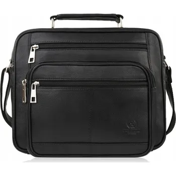 Paolo Peruzzi taška na dokumenty z pravé kůže, bez vzoru