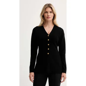 Dámský svetr Kardigan s příměsí vlny ISABELLE BLANCHE IS25FW.M154.F008 černá 99X, vel. XS