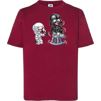 Chlapecké tričko detske-levne-bavlnene-tricko-potisk-Star-Wars Barva: Burgundy - vínová, Dětská bavlněná trička JHK: XL