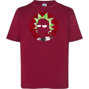 detske-levne-bavlnene-tricko-potisk-rick-morty Barva: Burgundy - vínová, Dětská bavlněná trička JHK: L
