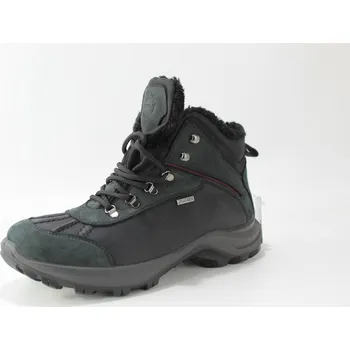 Dámské polobotky Zimní kožené sportovní kotníkové boty I3558z61 černé italského výrobce IMAC zateplené černá 39