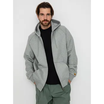 Pánská mikina Carhartt WIP Chase ZHD (grey heather/gold) XL, šedá