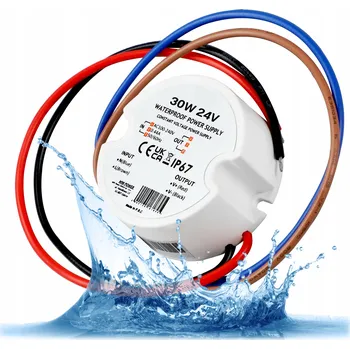 Bezpečnostní kamera LED zdroj 30W 24V 1,25A IP67 pro pásky