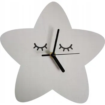Hodiny Dětské nástěnné hodiny roztomilá hvězda šedá