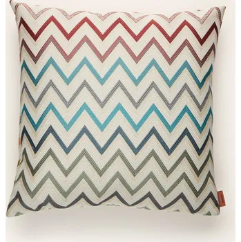 Dekorativní polštářek Missoni Home Dekorační Polštář Watamu, bílá / tyrkysová / zelená