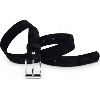 Opasek Pásek dámský klasický černý velur 3 cm