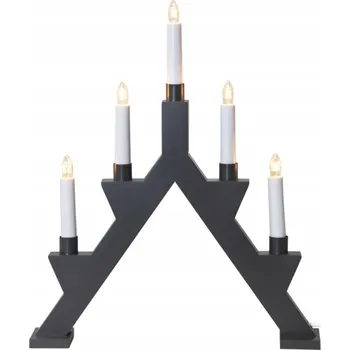 Svícen Dřevěný svícen Star Trading 41 cm