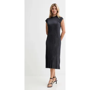 Dámské šaty Šaty Calvin Klein šedá barva, midi, přiléhavé, LV044E219G 90X, vel. XXS