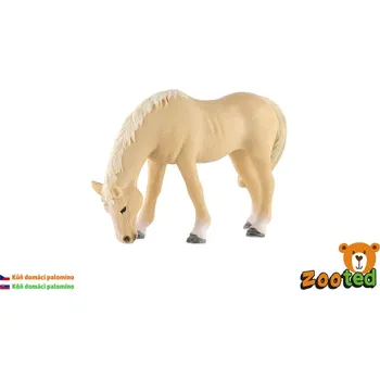 Kůň domácí palomino klisna zooted plast 13cm v sáčku
