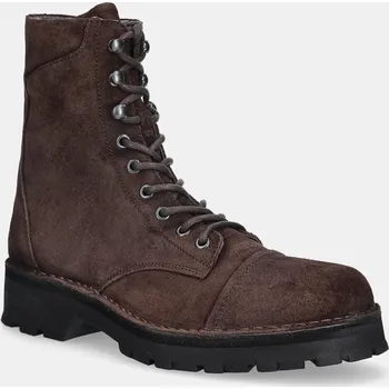 Pánské tenisky Semišové boty Fly London KAFT126FLY pánské, hnědá barva, P211126002 98X, EUR 43