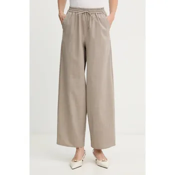 Dámské kalhoty Kalhoty s příměsí vlny MAX&Co. 2528136015200 béžová 80X, vel. 34