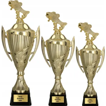 Vrták Poháry na rybářské závody RYBA KAPR sada 3 pohárů 44/38/33 + gravírování