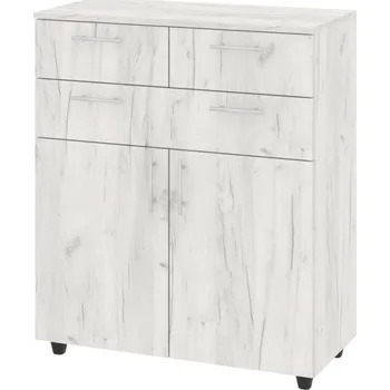 Komoda Komoda K-3+2 Barva: dub kraft - bílý