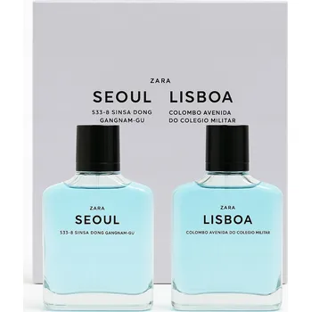 Unisex parfém ZARA SEOUL & LISBOA 2 x 100 ML VĚTŠÍ OBJEM! PARFÉM ZARA