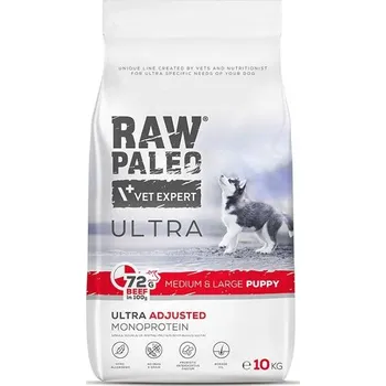 Krmivo pro psa Vetexpert Raw Paleo Ultra Beef Puppy Medium Large 10 kg